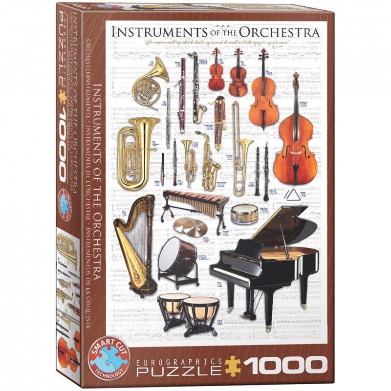 Puzzle 1000 Instrumenty muzycznne orkiestry