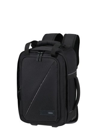 Plecak na kołach/ Plecak podręczny na kołach do Ryanair. American Tourister TAKE2CABIN BACKPACK/WH S BLACK 09-012