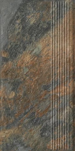 Paradyż Ardis Rust Stopnica Prosta Struktura Mat 30X60
