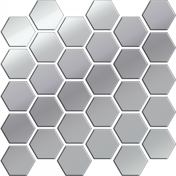 Ceramika Bianca Platinum Glass Hexagon Mozaika 25x25,8