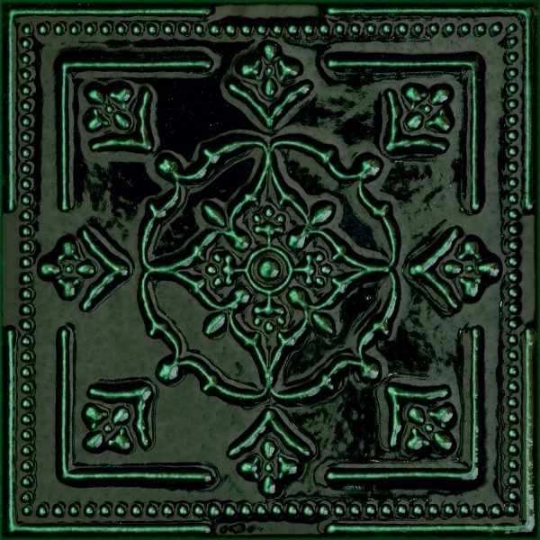 Tubądzin Tinta Green Dekor 14,8x14,8