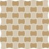 PARADYZ PAR modernizm bianco mozaika prasowana k.3,6x4,4 mix c 30,86x30,86 g1 309x309 g1 szt