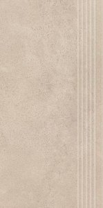 PARADYZ PAR silkdust light beige stopnica prosta nacinana mat. 29,8x59,8 g1 298x598 g1 szt