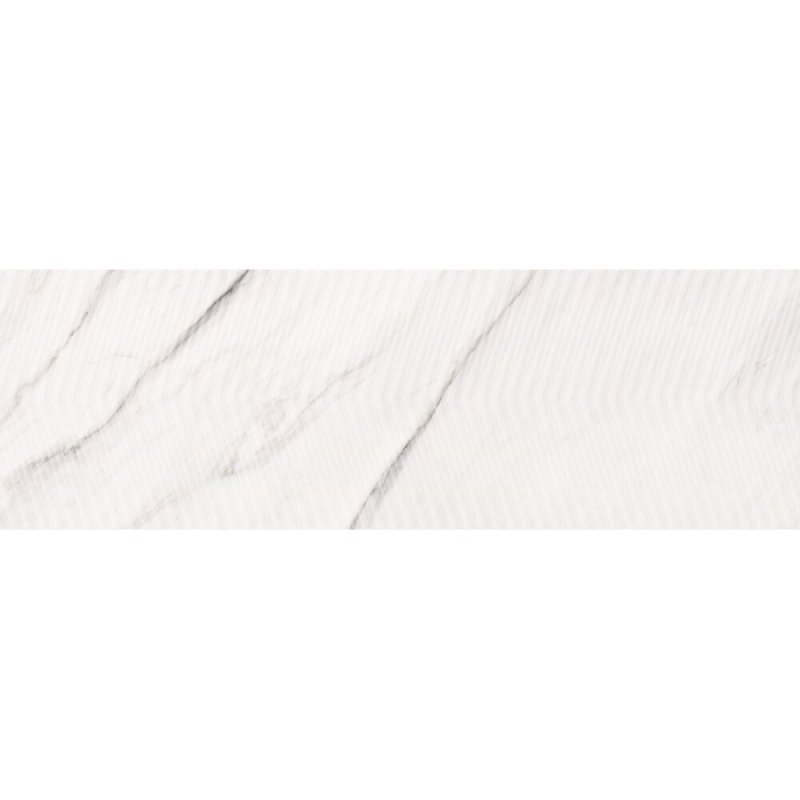 OPOCZNO carrara chic white chevron structure glossy 290x890 mm Opak. 1.29 WYPRZEDAZ cena wprost do wyczerpania stanow (55,47 m2) ,koszt palety 50 zł/szt, koszt transportu 199 zł - dotyczy jednej jednostki paletowej g1 m2