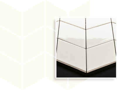 PARADYZ PAR uniwersalna mozaika prasowana bianco paradyż romb braid 20,5x23,8 g1 205x238 g1 szt