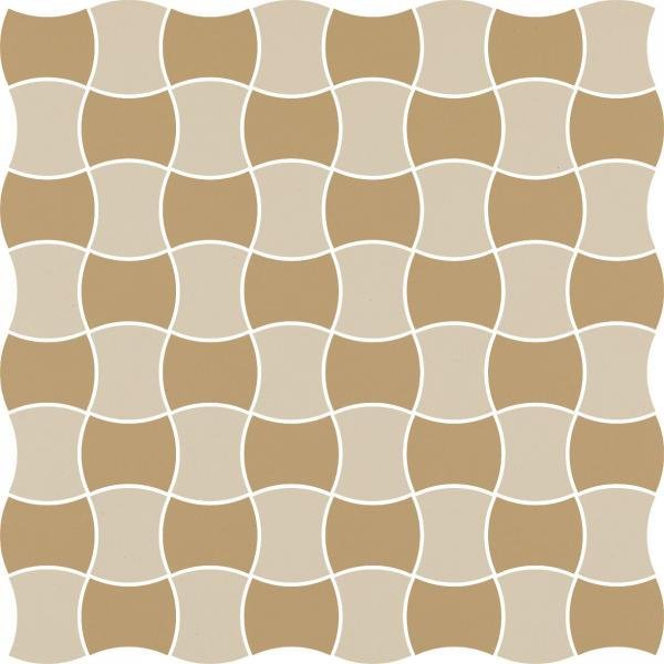 PARADYZ PAR modernizm bianco mozaika prasowana k.3,6x4,4 mix c 30,86x30,86 g1 309x309 g1 szt