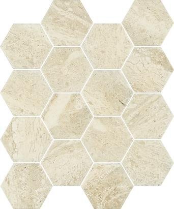 PARADYZ KW sunlight stone beige mozaika prasowana hexagon 22x25,5 g1 220x255 g1 szt