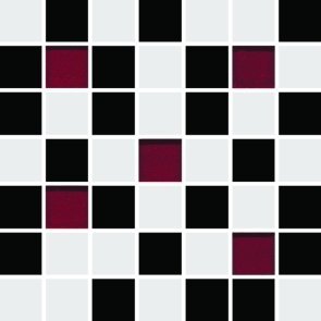 CERAMIKA KOŃSKIE michelle white-black mosaic 20x20 g1 szt