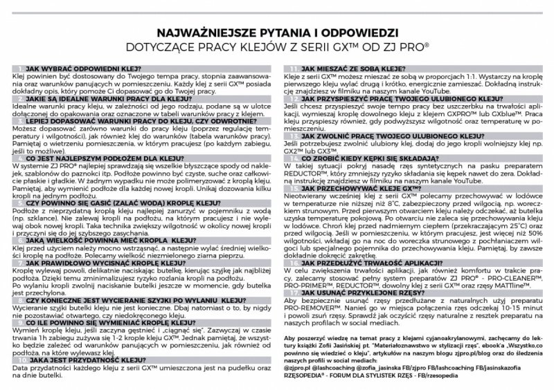 Klej do rzęs GX1™ ZJ PRO®