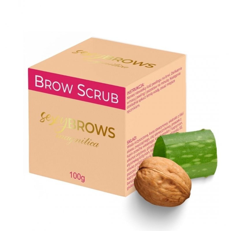 Brow Scrub Sexy Brows Magnitica Aloes&amp;Orzech Włoski