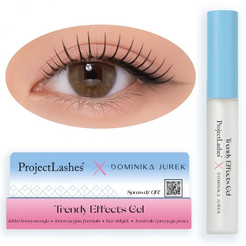 Trendy Effects Gel ProjectLashes X Dominika Jurek Efekt Kim &amp; Wet Rays