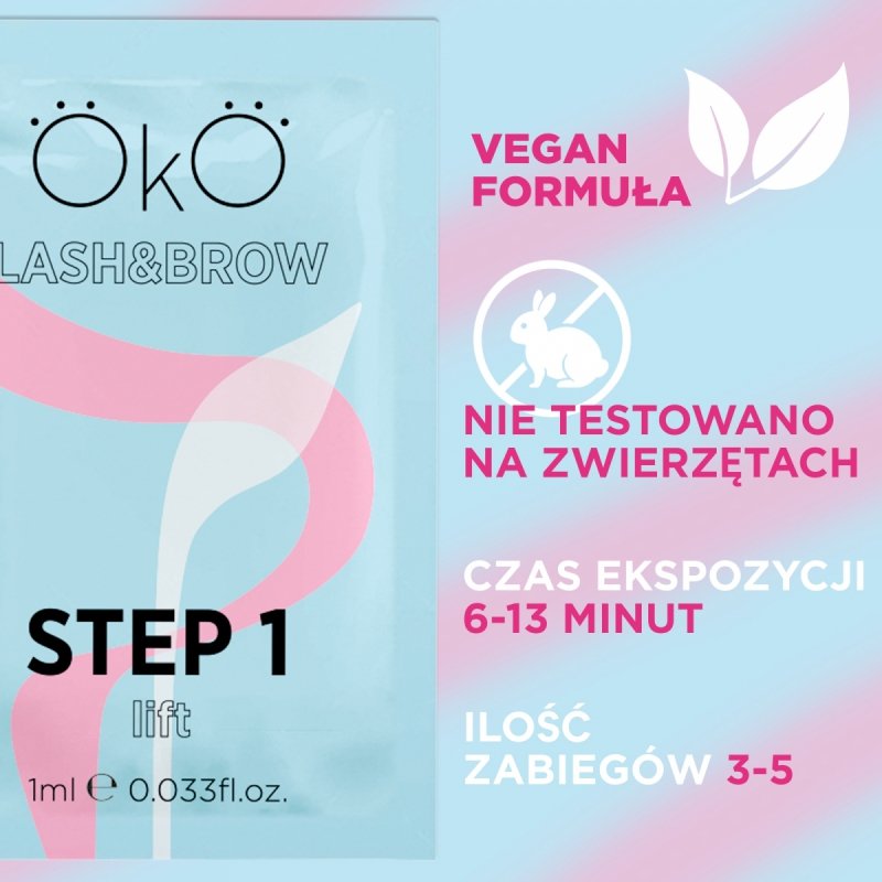 Pojedyńcza saszetka OKO Step1 Lift/ Step2 Fix&amp;Volume / Step3 Care&amp;Recovery