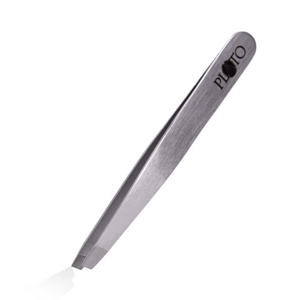 Pęseta do brwi profesjonalna Slanted Silver