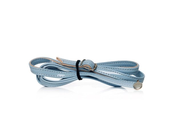 Torebka wizytowa kopertówka Solome M10 błękitna niebieska lakier pasek