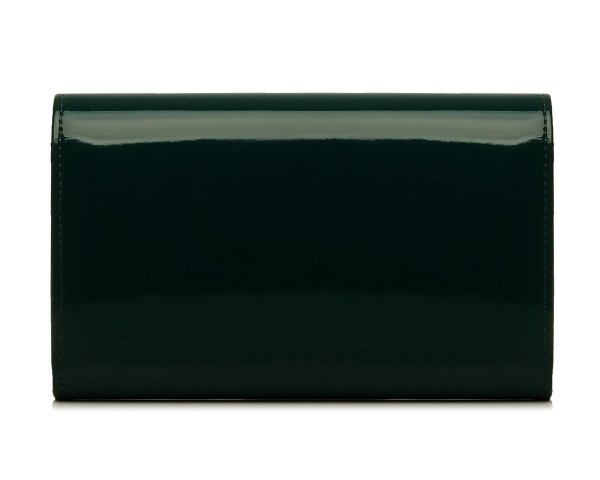 Zielona torebka wizytowa kopertówka Solome S2 lakier tył
