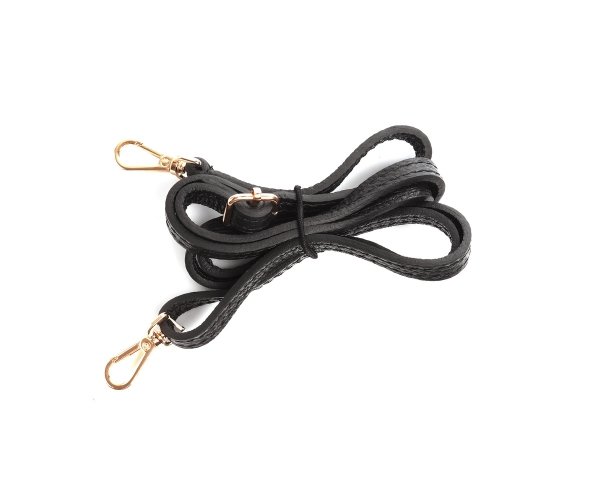 Damska skórzana torebka wizytowa listonoszka Solome Madeira czarna pasek