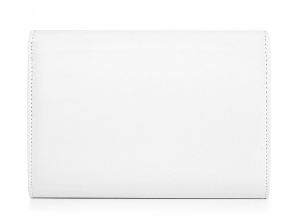 Torebka wizytowa kopertówka Solome M10 biały mat tył