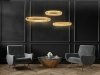 Kryształowa Złota Lampa Wisząca Glamour LIBERTY MSE1501100189 MOOSEE