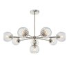 Dekoracyjna Lampa Wisząca Vintage Szklane Klosze Kule Nikiel ALLEGRA 104051 ENDON
