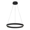 Czarna Nowoczesna Okrągła Lampa Wisząca LED BRASCO DOWN PND-56215-080RPC-BK-3KS4K-TRDIMM ITALUX