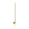Lampa ścienna kinkiet LED listwa metalowy złoty elegancki klasyczny minimalistyczny uniwersalny FRESCO ST-MD1024L Step Into Design