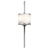 Minimalistyczny Elegancki kinkiet Mona KL-MONA-L-PC Kichler Polerowany chrom