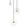 P0428-03L-L4AC ENCELADUS LAMPA WISZĄCA ZŁOTA/GOLD