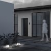 Nowoczesne oświetlenie zewnętrzne lampy stojące kwadrat grafit aluminium Trim MAYTONI O455FL-01GF1