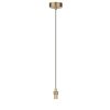 Złota molekularna lampa wisząca szklany klosz w kolorze dymiony chrom 15cm BUBBLES 1 SMOKY AZ5954 + AZ5885 Azzardo 