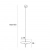 Nowoczesna Czarna Lampa Wisząca LED CONE P0554 MAXLIGHT