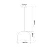 Naturalna  pleciona lampa wisząca z rattanu w stylu japandi KANSO LP-2025/1P 40 cm Light Prestige