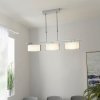 Nowoczesna Lampa Wisząca Chrom Białe Klosze CLEF CLEF-BAR-3CH ENDON
