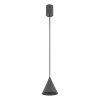 Lampa wisząca stożkowa ZENITH XS umbra grey 11454 Nowodvorski Lighting