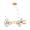 Nowoczesna Designerska Złota Lampa Wisząca Okrąg Molekularna Szklane Kule DALLAS MOD545PL-11G MAYTONI