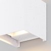 Nowoczesny kinkiet elewacyjny zewnętrzny LED minimalistyczny metalowy biały podświetlający ścianę Fulton MAYTONI O572WL-L6W