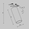 Lampa sufitowa tuba biała aluminiowa regulowana FOCUS LED MAYTONI C053CL-L12W4K-W-W