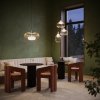 Nowoczesna designerska lampa wisząca owalna metalowa mosiądz Levitation MAYTONI MOD376PL-01G