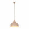 Jasno brązowa minimalistyczna lampa wisząca w stylu rustykalnym z elementem drewnianym CAP SABIA 10656 TK-Lighting 