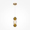 Szklana Designerska Lampa Wisząca LED Nowoczesna DROP MOD273PL-L16G3K MAYTONI
