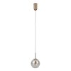 Złota bursztynowa szklana lampa wisząca Velada Italux PND-34381-1-HBR