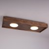 Lampa sufitowa plafon natynkowy brązowy kwadrat Soul 2 Sigma 40915