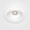 Lampa wpuszczana w sufit minimalistyczna aluminium biały okrągła LED Yin MAYTONI DL031-L12W3K-D-W