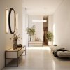 Efektowna lampa wisząca z ryflowanego transparentnego szkła tuba 80 cm złote elementy z mosiądzu LED HAMPTON 8627 Argon