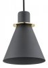Lampa Wisząca Retro Czarna Z Mosiężnymi Dodatkami Beverly Argon 4687