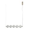 Lampa wisząca Fuente Italux PND-34395-5-HBR ozdobna siatkowany klosz złoty