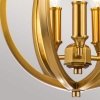Nowoczesna Kulista lampa wisząca Corinne FE-CORINNE-3P-S-BB Oksydowany mosiądz z kryształkami do salonu, nad stół
