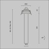 Lampa wpuszczana sufitowa spot LED minimalistyczna klasyczna aluminium czarna regulowana tuba Focus T MAYTONI C140RS-L300-7W3K-B