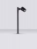 Lampa ogrodowa słupek aluminiowa czarna regulowana tuba minimalistyczna klasyczna możliwość ściemniania IP65 TRASERA LE75163 Luces Exclusivas