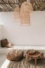 Rattanowa Lampa Wisząca w Stylu Boho Naturalna COLONIAL BAYU036N-M-30x60 BAZAR BIZAR