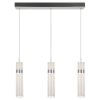 Designerska lampa wisząca w kolorze chrom nowoczesna art deco glamour AMBIENTE LED CCT LP-1510/3L CH Light Prestige